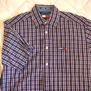 Tommy Jeans Short-sleeved Botton Down Shirt (small)